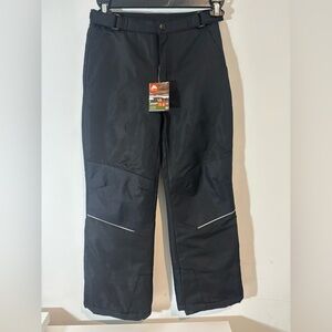 Ozark Trail Youth Size Large 10/12 Snow Pants Black NWT Wind Water Repellent